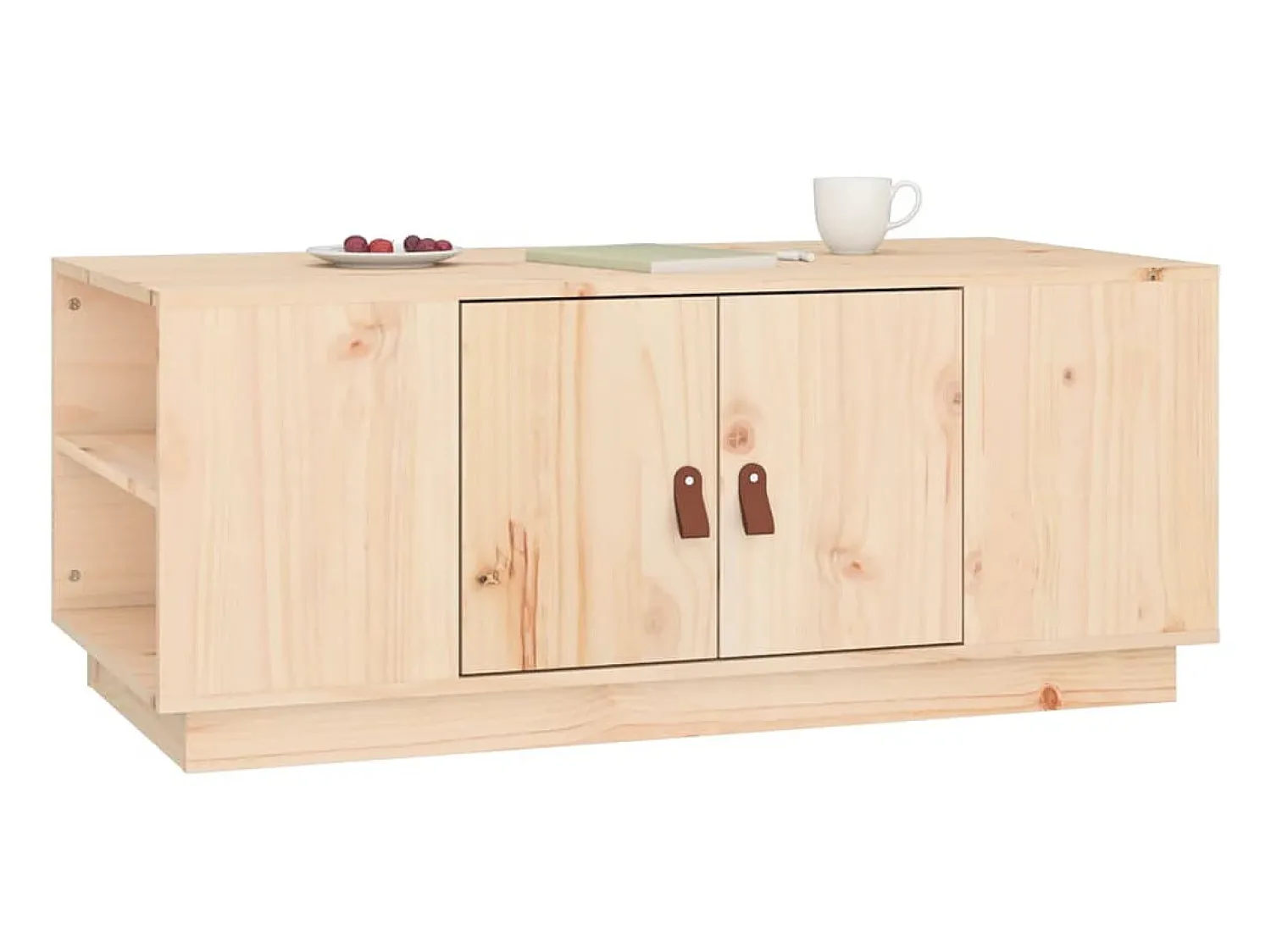 Mesa de centro 100x50x41 cm pinho maciço PT752956^ Mesa De Centro