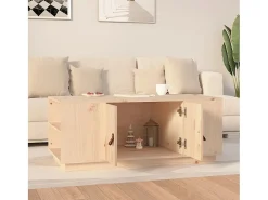 Mesa de centro 100x50x41 cm pinho maciço PT752956^ Mesa De Centro
