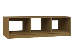 Mesa De Centro|vidaxl Mesa de centro 110x50x34 cm pinho maciço castanho mel Natural claro
