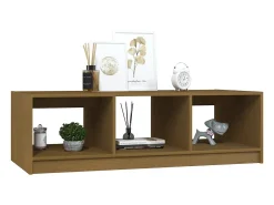 Mesa De Centro|vidaxl Mesa de centro 110x50x34 cm pinho maciço castanho mel Natural claro