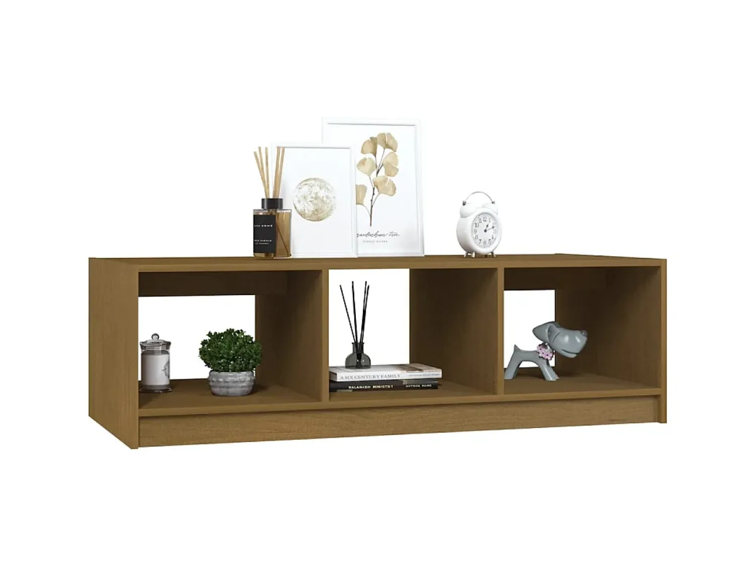 Mesa De Centro| Mesa de centro 110x50x34 cm pinho maciço mel PT160718 Castanho