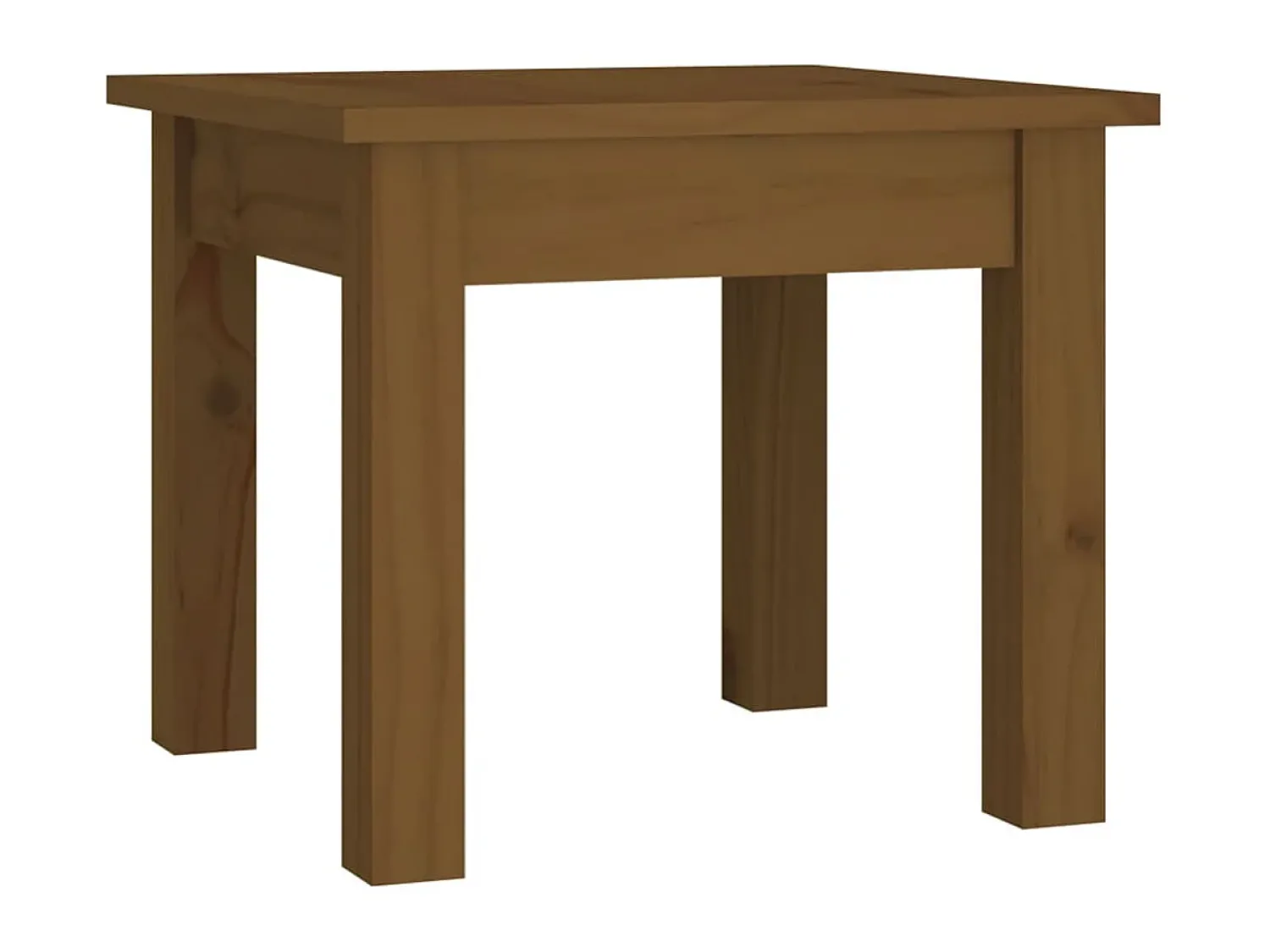 Mesa De Apoio| Mesa de centro 35x35x30 cm pinho maciço mel PT382660 Castanho
