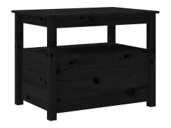 Clearance vidaxl Mesa de centro 71x49x55 cm pinho maciço Preto