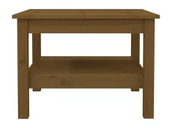 Mesa de centro 55x55x40 cm pinho maciço mel PT474314^ Mesa De Centro