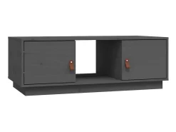 Mesa De Centro* Mesa de centro 100x50x35 cm pinho maciço cinza PT597464 Cinzento