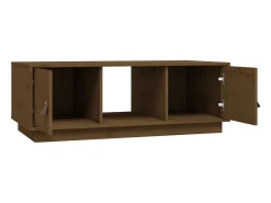 Mesa De Centro|vidaxl Mesa de centro 100x50x35 cm pinho maciço castanho mel Natural claro