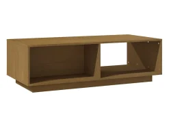 vidaxl Mesa de centro 110x50x33,5 cm pinho maciço castanho mel^ Mesa De Centro