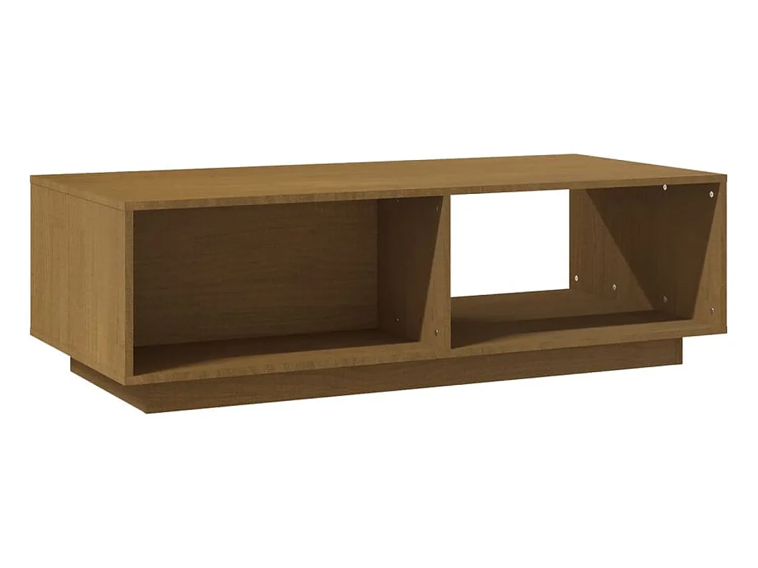 vidaxl Mesa de centro 110x50x33,5 cm pinho maciço castanho mel^ Mesa De Centro