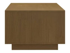 vidaxl Mesa de centro 110x50x33,5 cm pinho maciço castanho mel^ Mesa De Centro