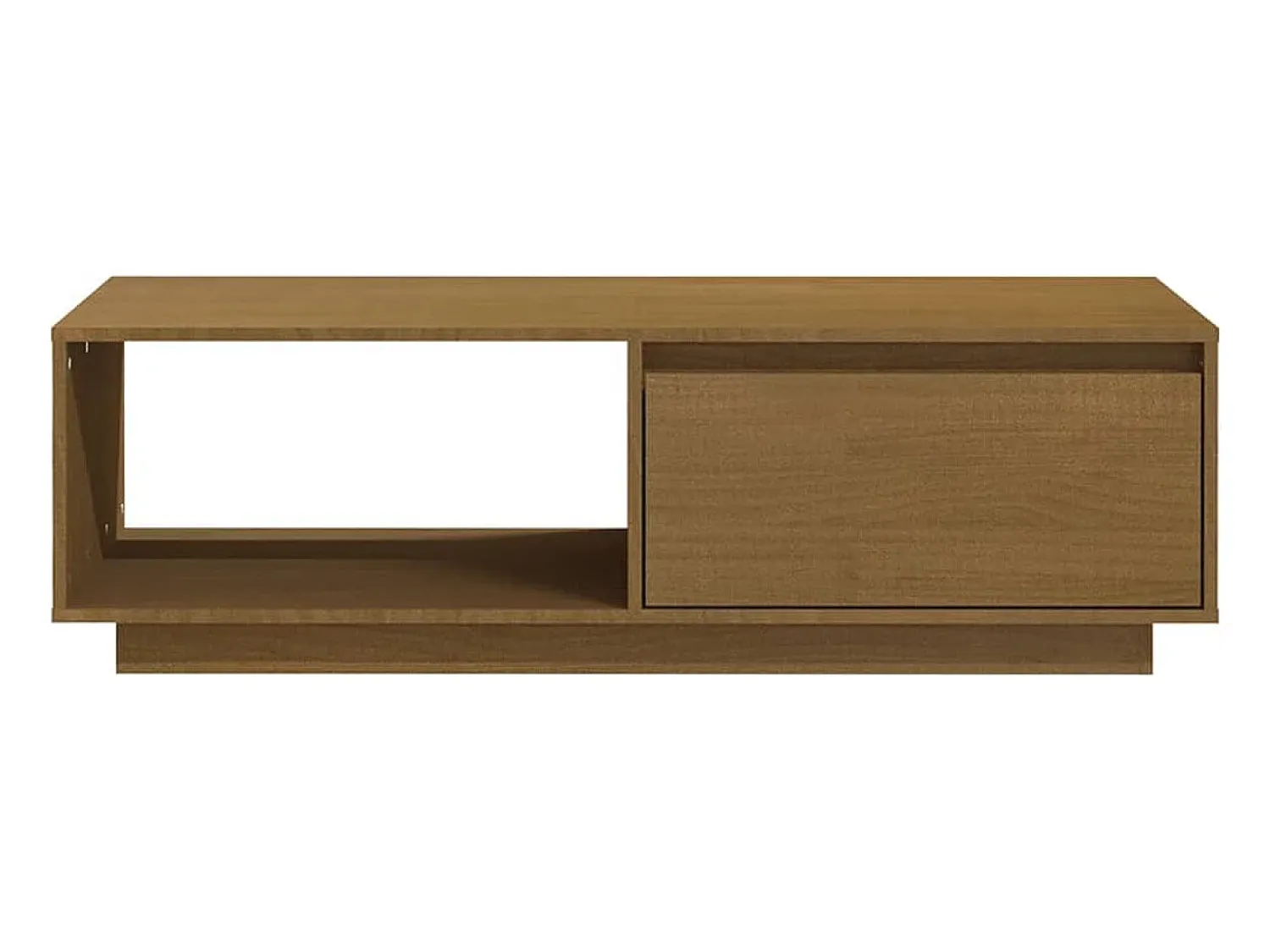 vidaxl Mesa de centro 110x50x33,5 cm pinho maciço castanho mel^ Mesa De Centro