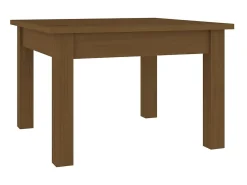 Mesa de centro 45x45x30 cm pinho maciço mel PT816952^ Mesa De Centro