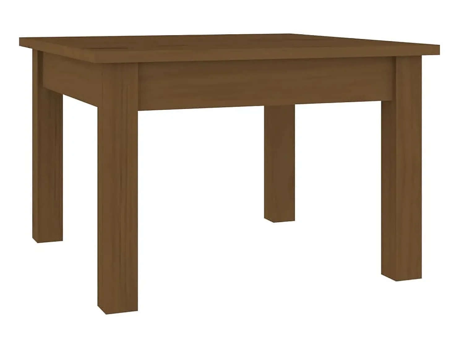 Mesa de centro 45x45x30 cm pinho maciço mel PT816952^ Mesa De Centro