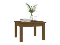 Mesa de centro 45x45x30 cm pinho maciço mel PT816952^ Mesa De Centro