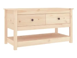 Mesa De Centro* Mesa de centro 102x49x55 cm pinho maciço PT143565 Castanho