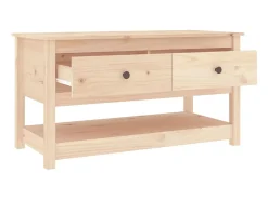 Mesa De Centro* Mesa de centro 102x49x55 cm pinho maciço PT143565 Castanho