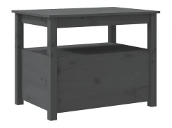 Mesa De Centro*vidaxl Mesa de centro 71x49x55 cm pinho maciço cinza Cinzento