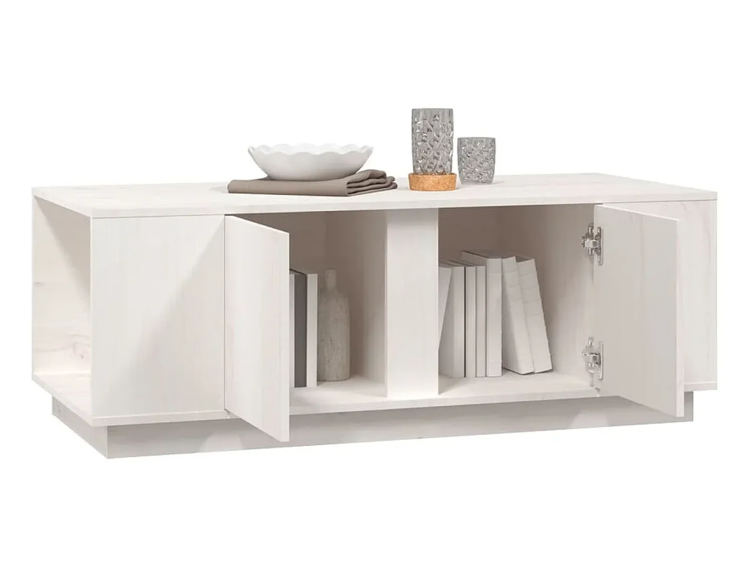 Mesa de centro 110x50x40 cm pinho maciço PT425920^ Mesa De Centro