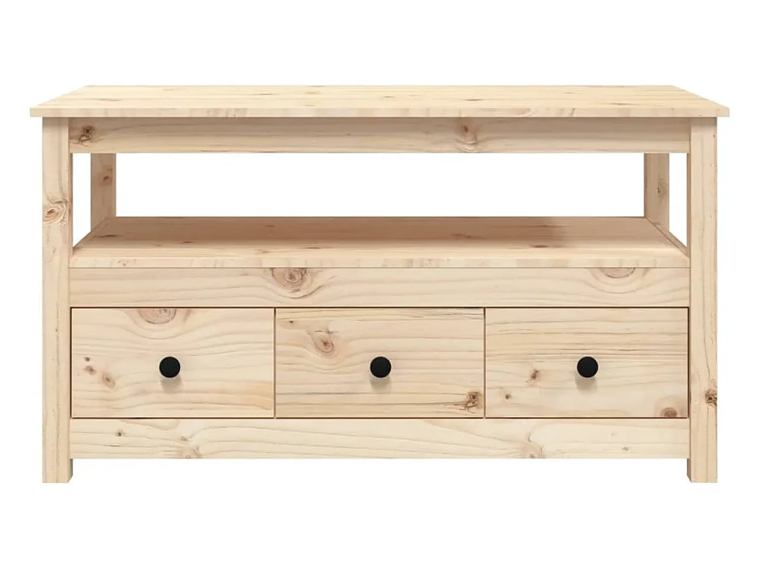 vidaxl Mesa de centro 102x49x55 cm pinho maciço^ Mesa De Centro