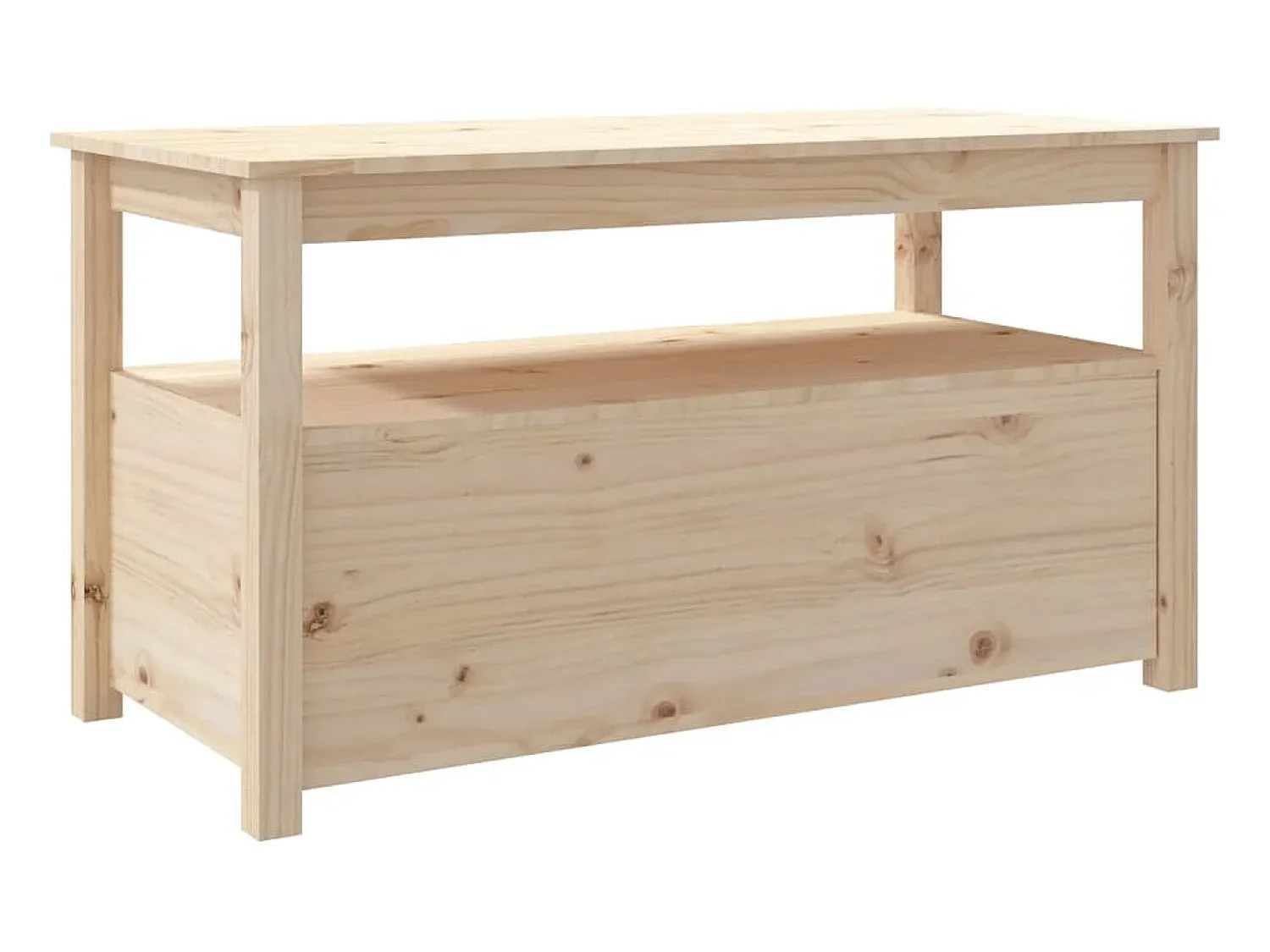 vidaxl Mesa de centro 102x49x55 cm pinho maciço^ Mesa De Centro