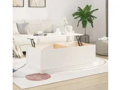 Mesa De Centro| Mesa de centro 100x50x35 cm pinho maciço PT630861 Branco