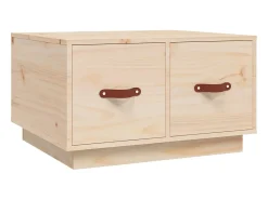 Mesa De Centro* Mesa de centro 60x53x35 cm pinho maciço PT208156 Castanho