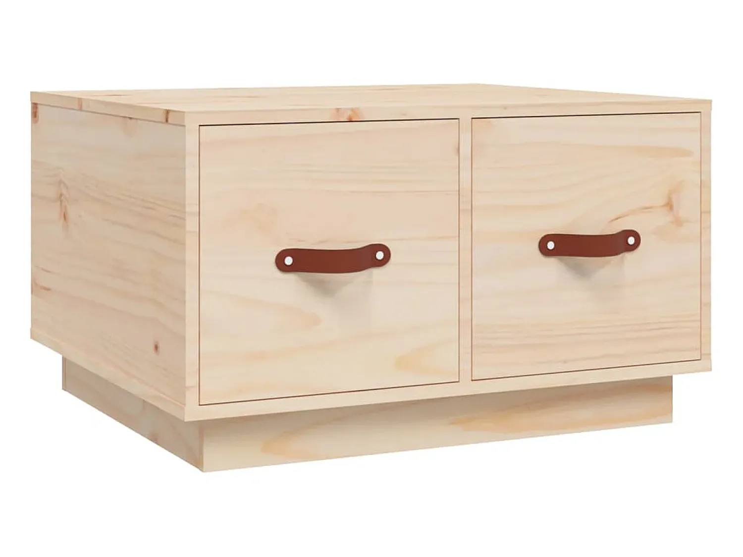 Mesa De Centro* Mesa de centro 60x53x35 cm pinho maciço PT208156 Castanho