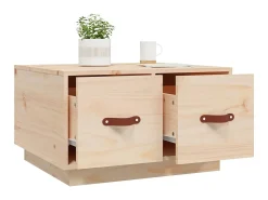 Mesa De Centro* Mesa de centro 60x53x35 cm pinho maciço PT208156 Castanho