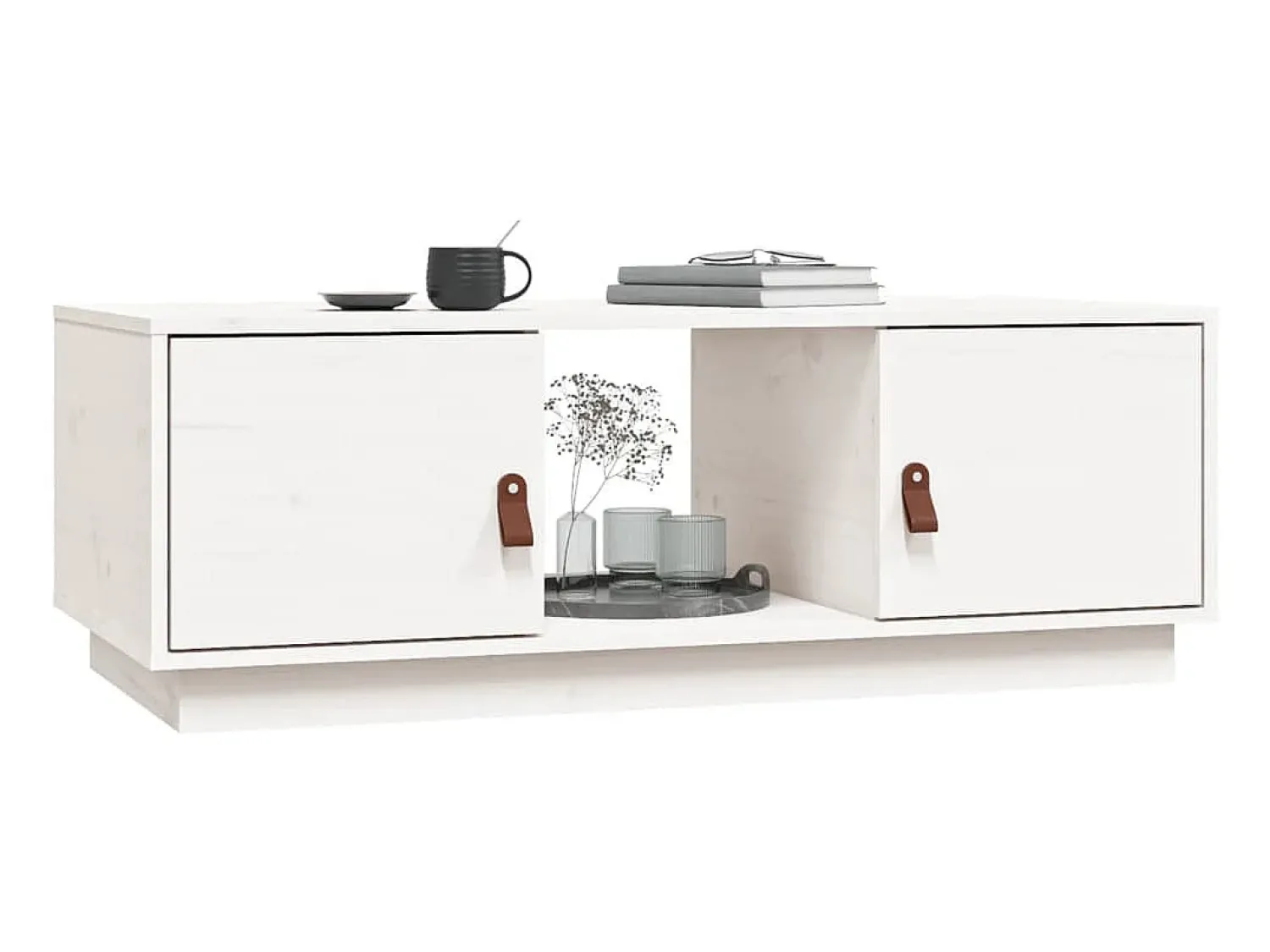 Mesa de centro 100x50x35 cm pinho maciço PT943900^ Mesa De Centro