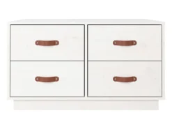 Mesa De Centro*vidaxl Mesa de centro 80x80x45 cm pinho maciço Branco
