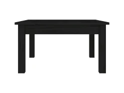 New Mesa de centro 55x55x30 cm pinho maciço PT699250 Preto