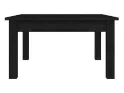 New Mesa de centro 55x55x30 cm pinho maciço PT699250 Preto