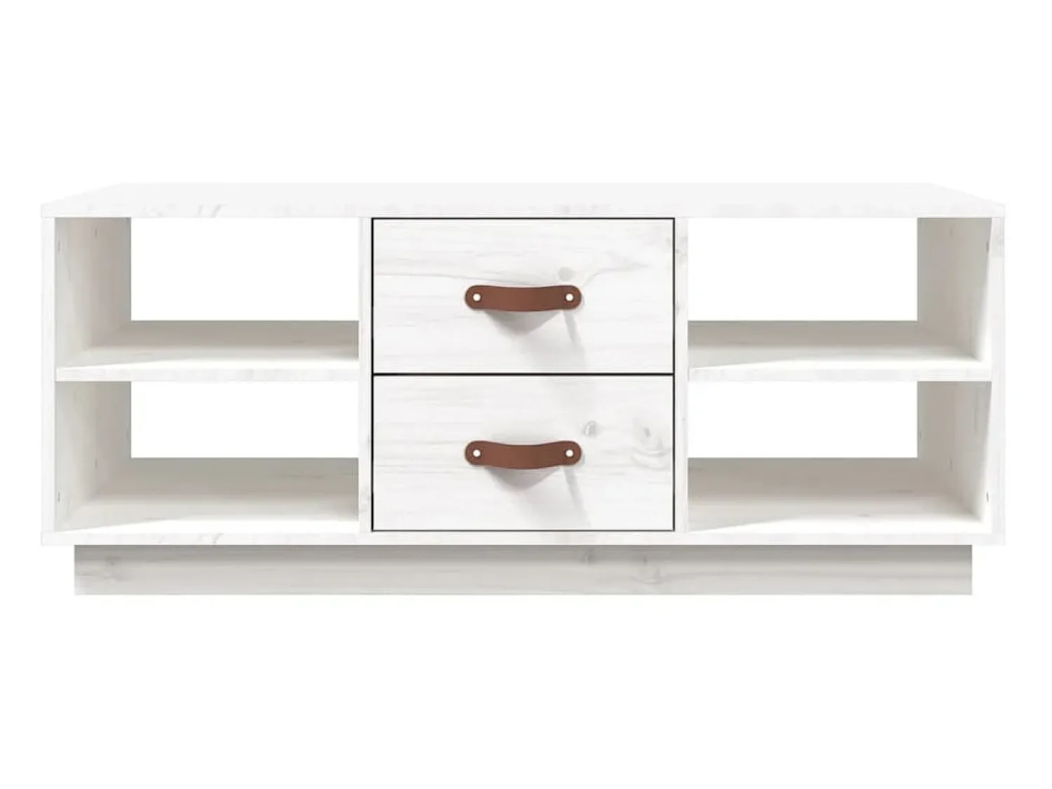 Mesa De Centro| Mesa de centro 100x50x41 cm pinho maciço PT633702 Branco