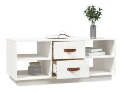 Mesa De Centro| Mesa de centro 100x50x41 cm pinho maciço PT633702 Branco