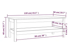 Mesa De Centro*vidaxl Mesa de centro 110x50x40 cm pinho maciço castanho mel Natural claro