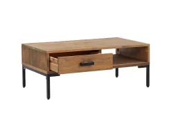 Mesa de centro 90x50x35 cm pinho maciço PT919496^ Mesa De Centro