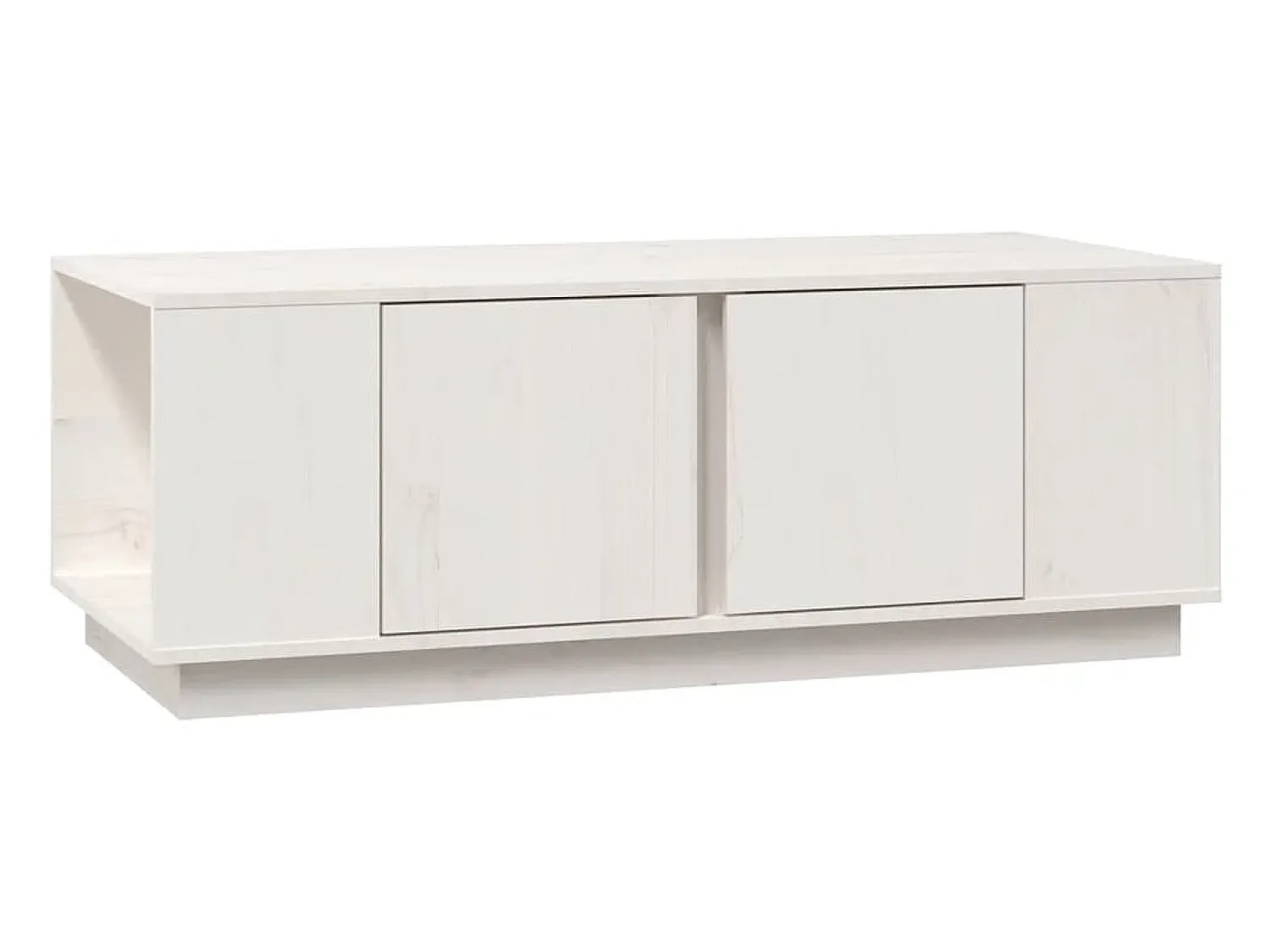 Mesa De Centro|vidaxl Mesa de centro 110x50x40 cm pinho maciço Branco