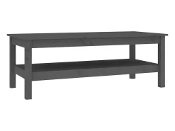 Mesa De Centro*vidaxl Mesa de centro 110x50x40 cm pinho maciço cinza Cinzento