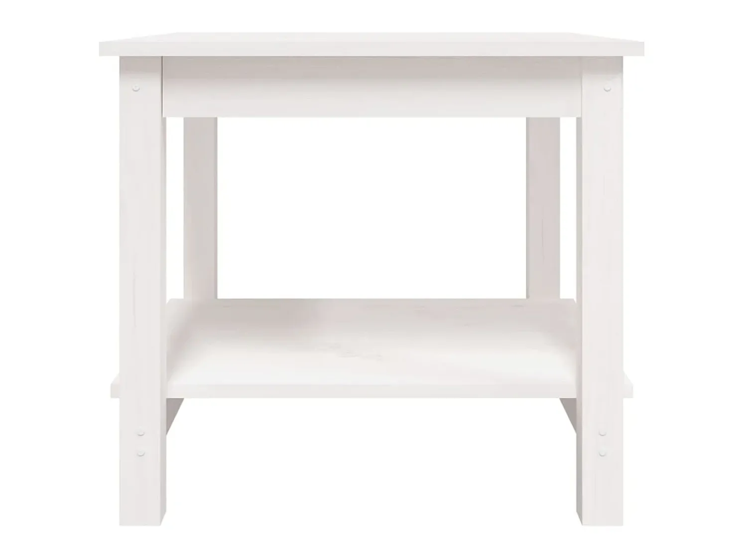Mesa De Centro| Mesa de centro 50x50x45 cm pinho maciço PT284789 Branco