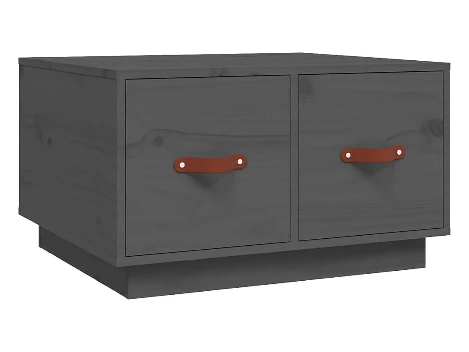 Mesa De Centro| Mesa de centro 60x53x35 cm pinho maciço cinza PT335694 Cinzento