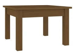 Mesa De Centro*vidaxl Mesa de centro 45x45x30 cm pinho maciço castanho mel Natural claro