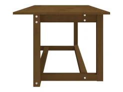 vidaxl Mesa de centro 110x55x45 cm pinho maciço castanho mel^ Mesa De Centro