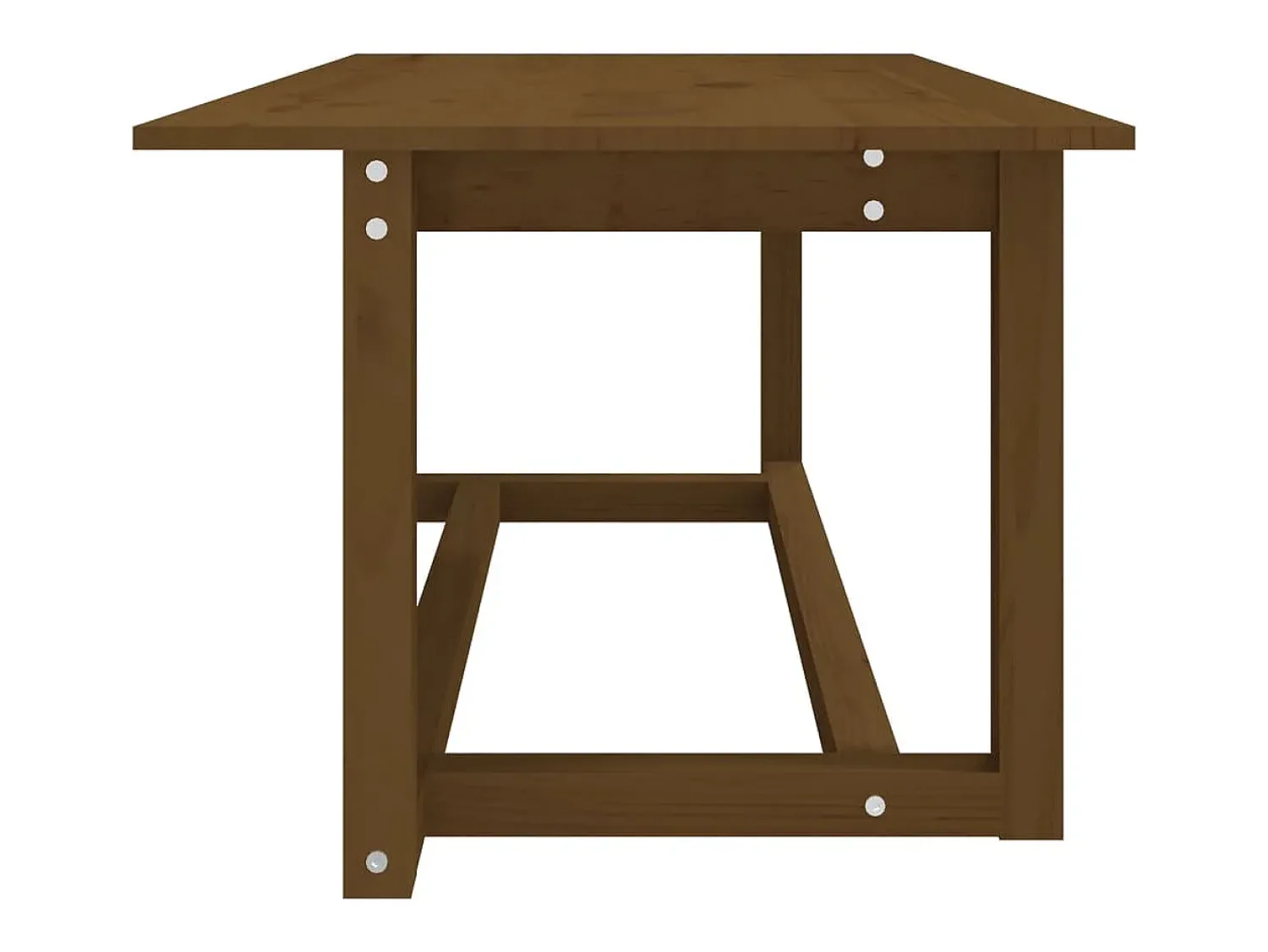 vidaxl Mesa de centro 110x55x45 cm pinho maciço castanho mel^ Mesa De Centro
