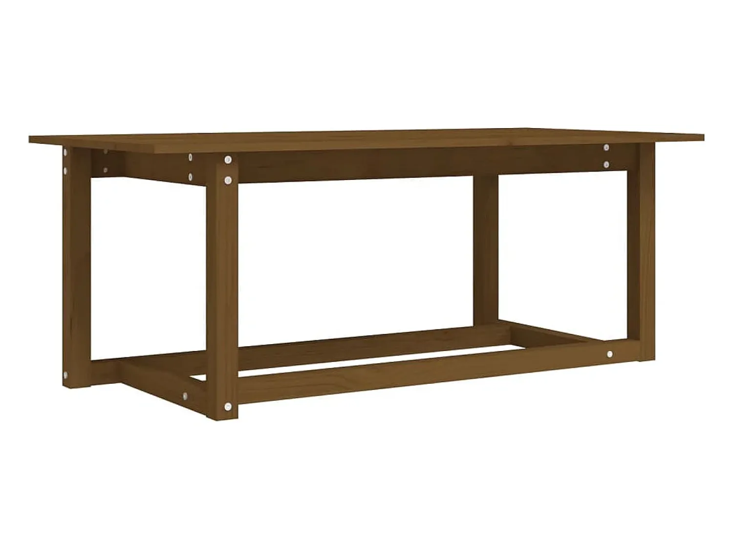 vidaxl Mesa de centro 110x55x45 cm pinho maciço castanho mel^ Mesa De Centro