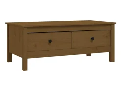 Mesa De Centro* Mesa de centro 100x50x40 cm pinho maciço mel PT157332 Castanho