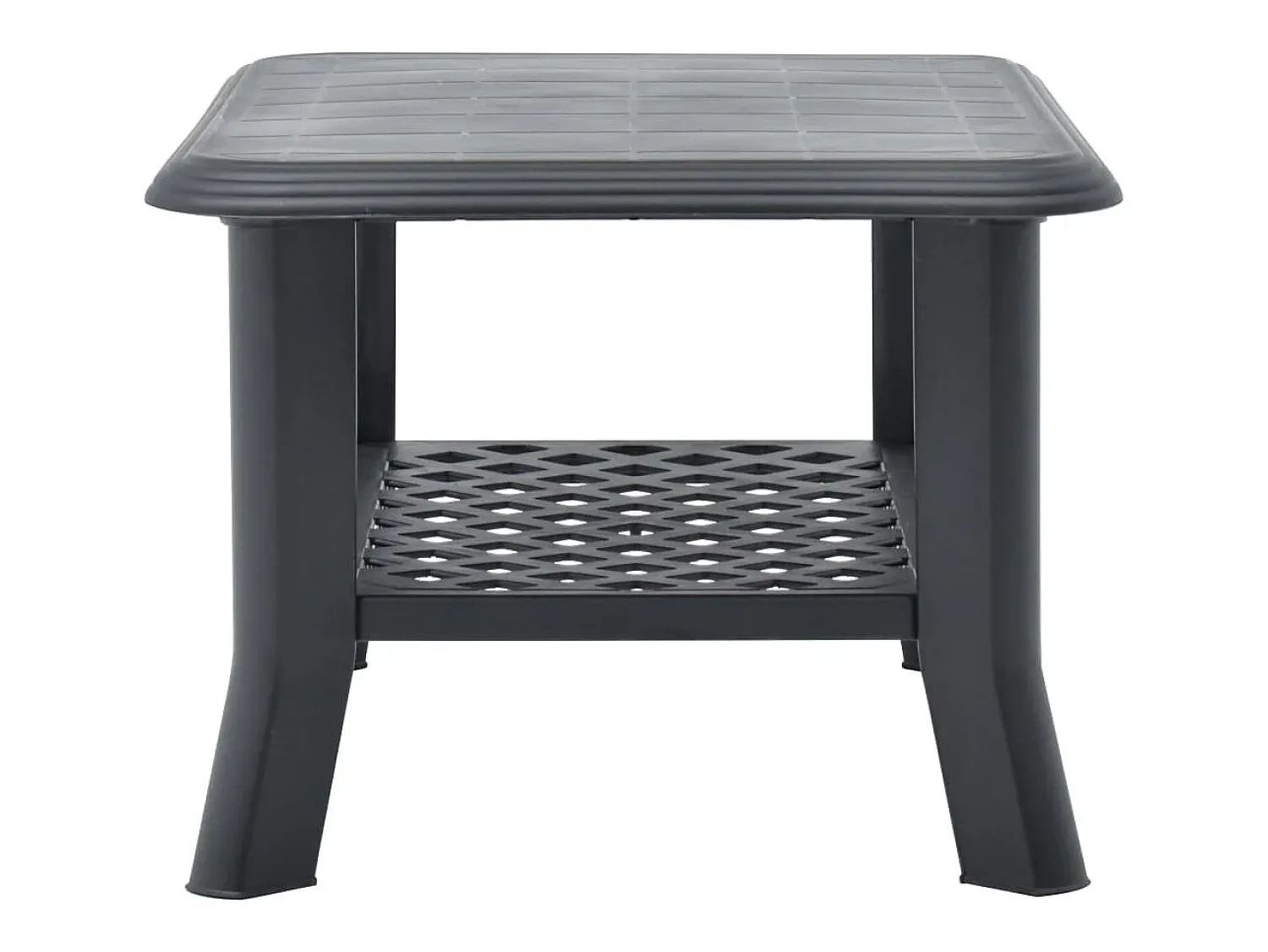 Outlet vidaxl Mesa de centro 90x60x46 cm plástico antracite Cinza antracite