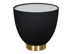 Mesa de centro 47x45x47 cm preto branco dourado modig m69^ Mesa De Centro