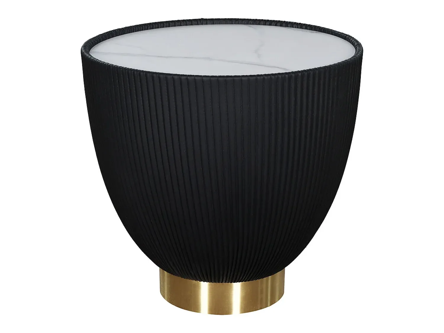 Mesa de centro 47x45x47 cm preto branco dourado modig m69^ Mesa De Centro