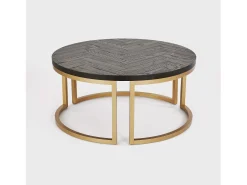 Mesa de centro 90x40x90 cm preta Sevilha SEV05-0^ Mesa De Centro