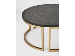 Mesa de centro 90x40x90 cm preta Sevilha SEV05-0^ Mesa De Centro