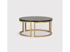 Mesa de centro 90x40x90 cm preta Sevilha SEV05-0^ Mesa De Centro